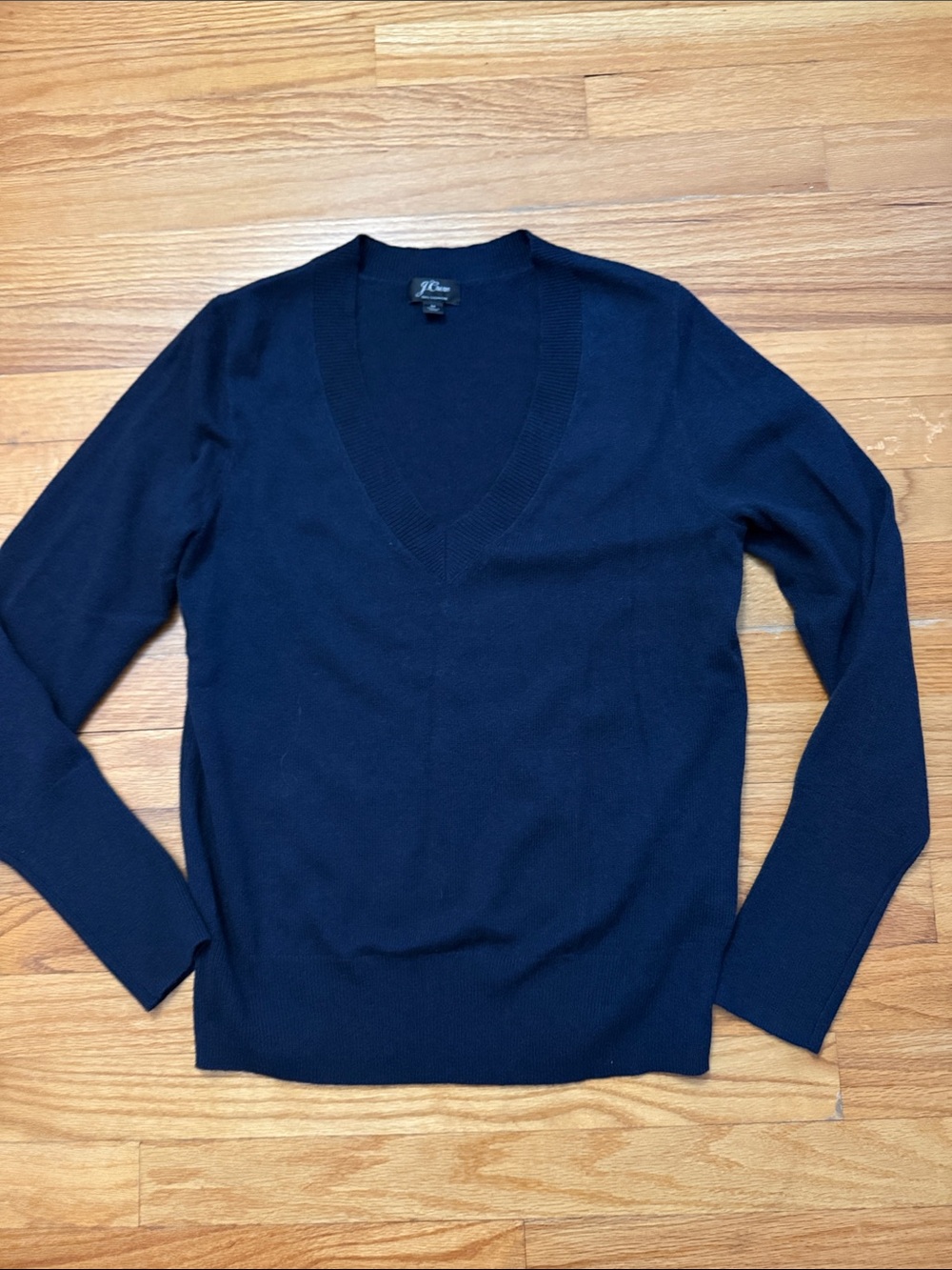 J. Crew Cashmere V-Neck Fitted Sweater